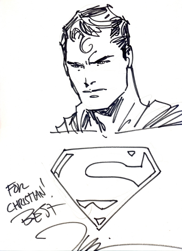 Jim Lee Superman  Comic Art
